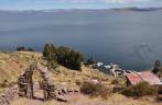 Hora de descer para o porto da Ilha Taquile, no lago Titicaca, no Peru